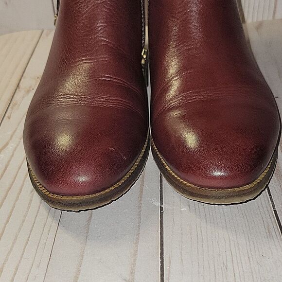 Pikolinos Royal NAW4D-8908 Garnet Leather Ankle Booties Boots sz 36 - Picture 5 of 12